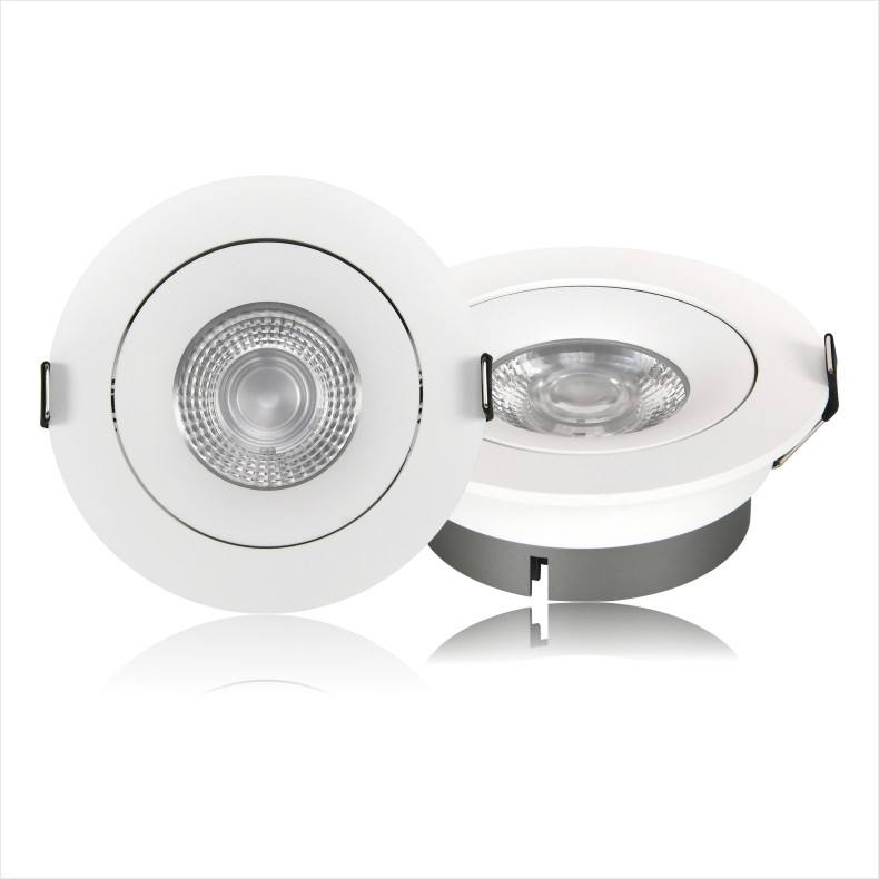 Chine prix d'usine CE ERP rond petit panneau lumineux 5W 7W lumière du jour encastré LED plafond panneau lumineux plafond Mini Spot LED