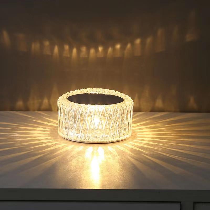 Lampe de table Lumière d'ambiance populaire Créativité transfrontalière Moderne Simple Rechargeable Lumière Romantique Veilleuse