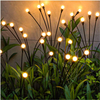 Lampe solaire Firefly Lampe solaire d'herbe led lumière solaire Lumières de paysage décoratives de jardin extérieur multi couleurs changeantes lumières de fleurs à LED à énergie solaire pour la cour