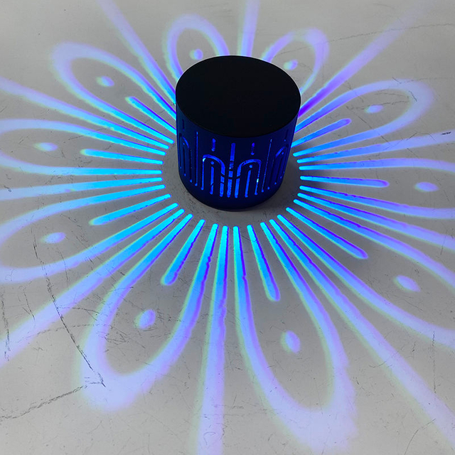 3W Fleur Applique Murale LED Couleur Applique Murale RVB Télécommande Couleur Applique Murale Décorative Applique Infrarouge Télécommande Applique Murale