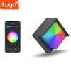 Tuya Smart WiFi LED APP Contrôle Applique Murale Extérieure Porche Lumière Jardin Étanche Applique Lumière RGBW 9W Dimmable Travail avec Alexa et Google Home