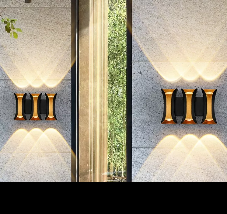 Nouveau étanche mur LED lampe extérieur intérieur balcon en aluminium porche jardin applique Villa applique murale Luminaire