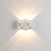 Bogy en aluminium moderne décoratif intérieur extérieur imperméable à l'eau vers le haut et vers le bas des appliques murales à LED