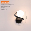 Classique Lampen cristal chambre chevet montage intérieur lumière intérieure décorative or noir métal moderne Led applique murale en verre