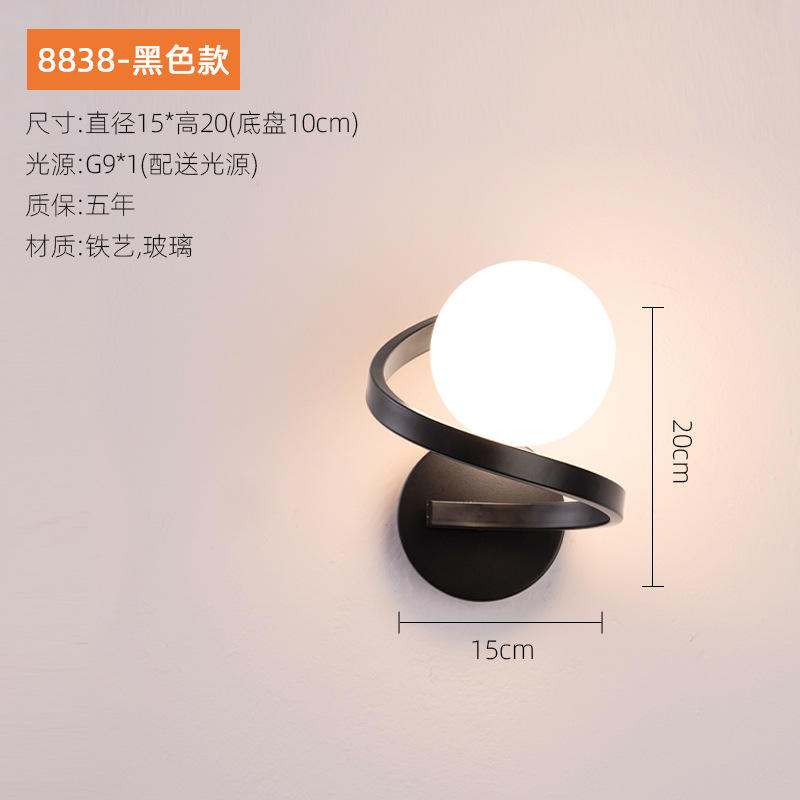 Classique Lampen cristal chambre chevet montage intérieur lumière intérieure décorative or noir métal moderne Led applique murale en verre