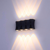 8W LED Applique Murale Étanche IP65 En Aluminium Applique De Jardin Forte Lumière Or Noir Blanc Lumière Intérieur Extérieur