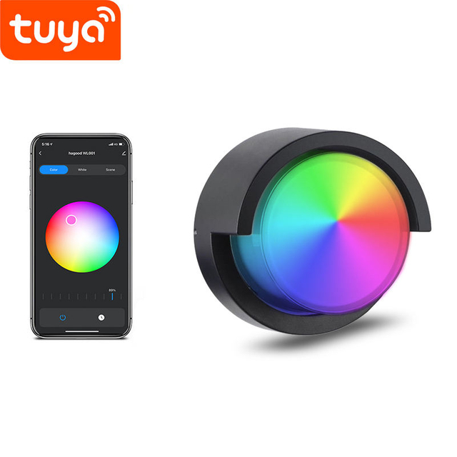 2023 Tuya APP haute qualité extérieur applique Wifi étanche applique murale changement de couleur par Smart App lampe