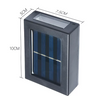 Applique murale de charge solaire extérieure étanche IP65 haut et bas applique murale d'escalier solaire LED veilleuse