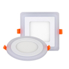 6W 9W 16W 24W led plafond encastré panneau lumière Painel lampe décoration de la maison rond carré Led panneau Downlight bleu + blanc