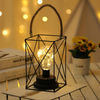 Rétro fer Art lampes de Table pour chambre salon LED lampe de chevet lampe de lit veilleuse décoration de noël lumière