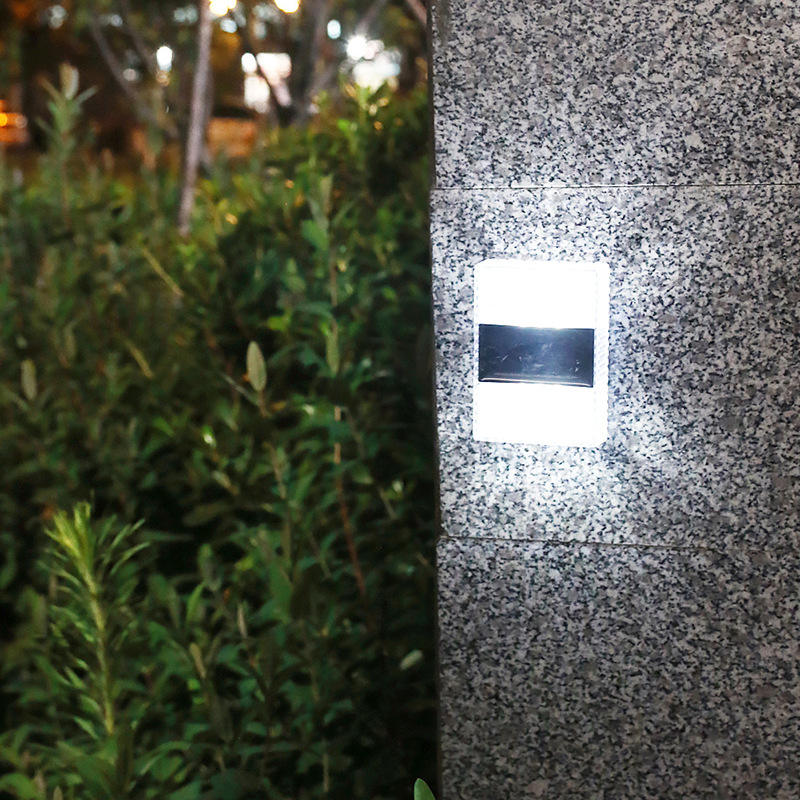 6LED solaire Transparent applique veilleuse extérieure IP65 lumière étanche pour la décoration de la maison cour lumière