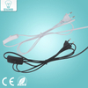 Câble de ligne 1.8m 303 cordon d'alimentation marche-arrêt pour lampe à LED avec interrupteur à bouton prise ue commutation de lumière Extension de fil Transparent