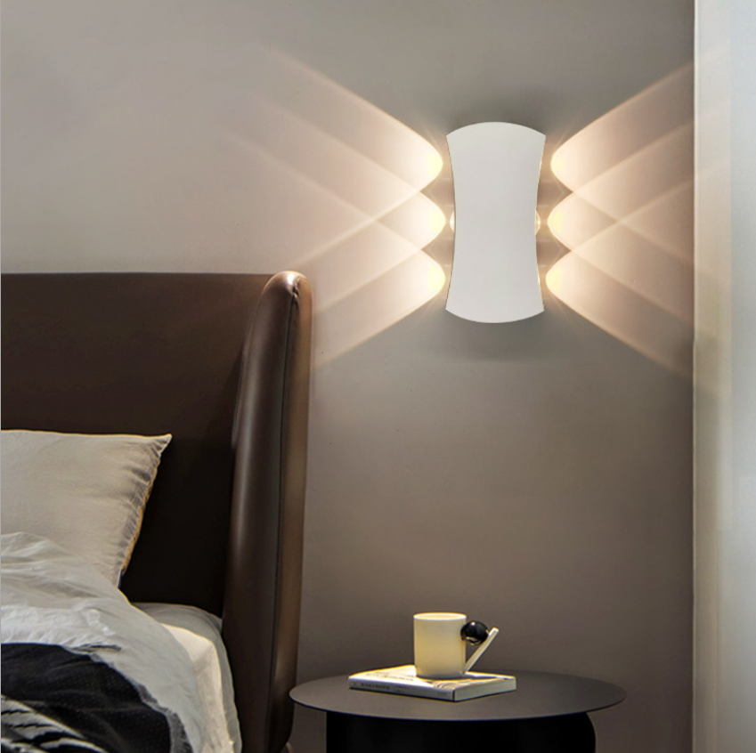 Moderne minimaliste extérieur intérieur hôtel allée couloir porte cour escalier porche LED étanche lune applique murale