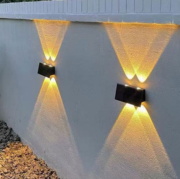 Led Solaire Solaire Lumières Jardin Escalier Pont Lumières Étanche In-Ground Lampe Étanche Solaire applique extérieure