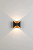 6W 12W Bow applique murale LED étanche applique murale jardin ménage lumières décoratives prix usine boîtier noir et blanc