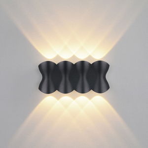 Moderne étanche extérieur 12W LED applique murale IP65 aluminium haut et bas applique murale jardin porche applique décoration lumière 110V 220V