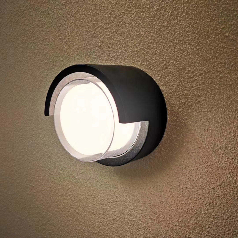 Étanche Led Mur Lampe Jardin Décoration Extérieure Porte D'entrée Éclairage Applique AC85-260V Luminaire Noir Abat-Jour Luminaire