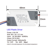 4-5W LED Driver Light Transformateur Alimentation Adaptateur Entrée AC85 - 265V DC12-18V Courant Constant 300mA pour 5050/3528 LED Strip