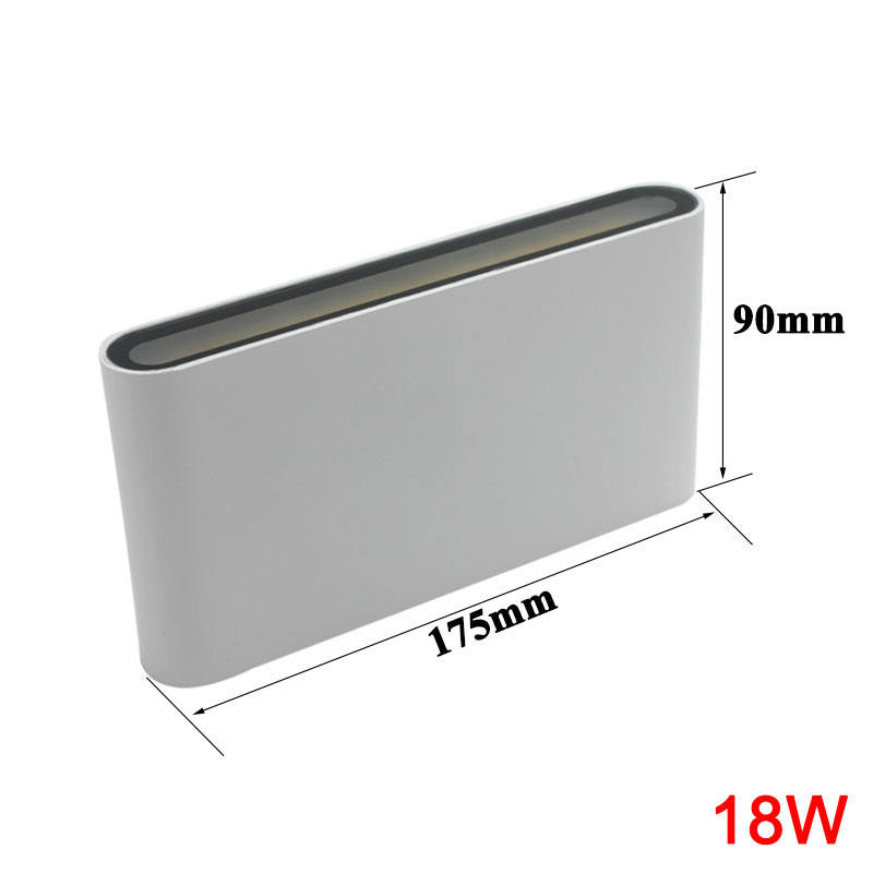 12 W/18 W aluminium AC85-265V haute puissance Led décoration applique pour intérieur extérieur haut et bas mur LED applique étanche IP65