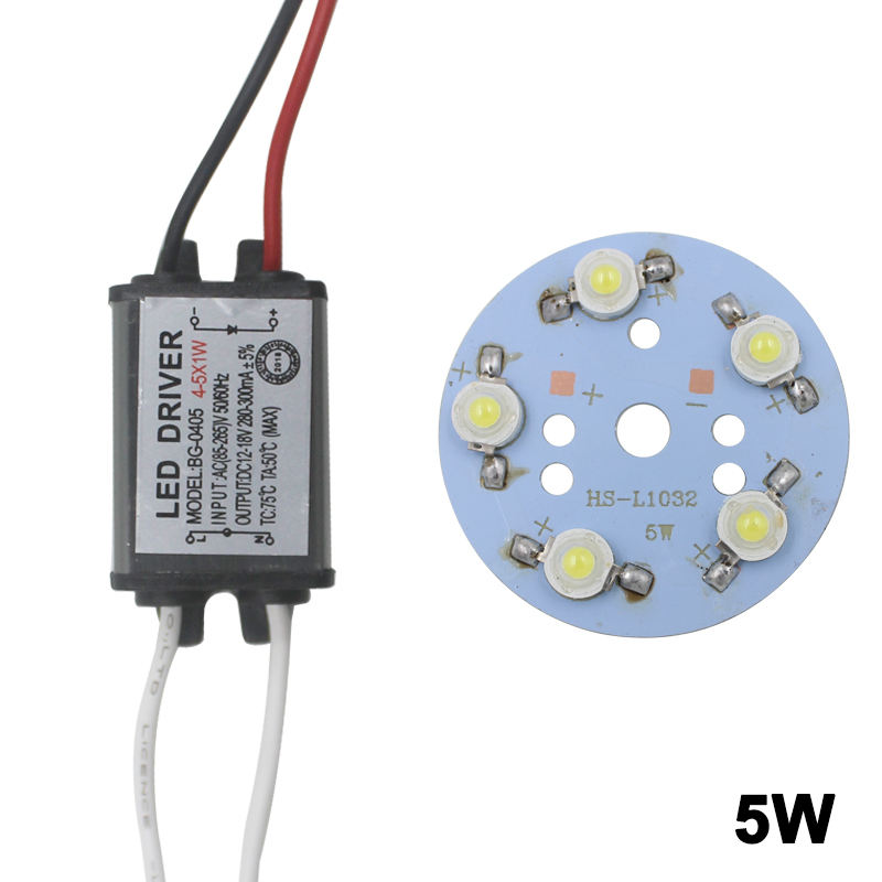 Lampe à ampoule haute puissance 3W avec transformateur d'éclairage de conducteur d'adaptateur de conducteur de LED 280-300mA