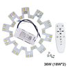 Lustre de plafond intelligent 2.4G LED 5730 Surface de source lumineuse de remplacement de puce SMD avec télécommande pour la cuisine du salon