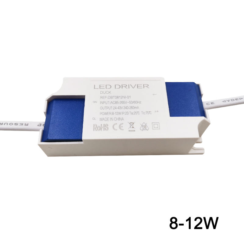 Driver avec coque en plastique led prix de gros actuel led driver Alimentation DC 12v led driver 300mA convertisseur 220 12 Adaptateur