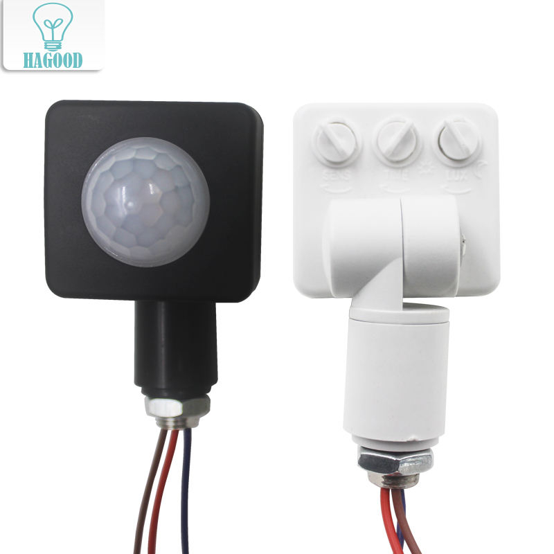 20mm 24mm 40mm Détecteur PIR Rotation Réglable 180 Degrés Rayon Infrarouge Capteur De Mouvement Humain Interrupteur Temporisé pour Lumière LED