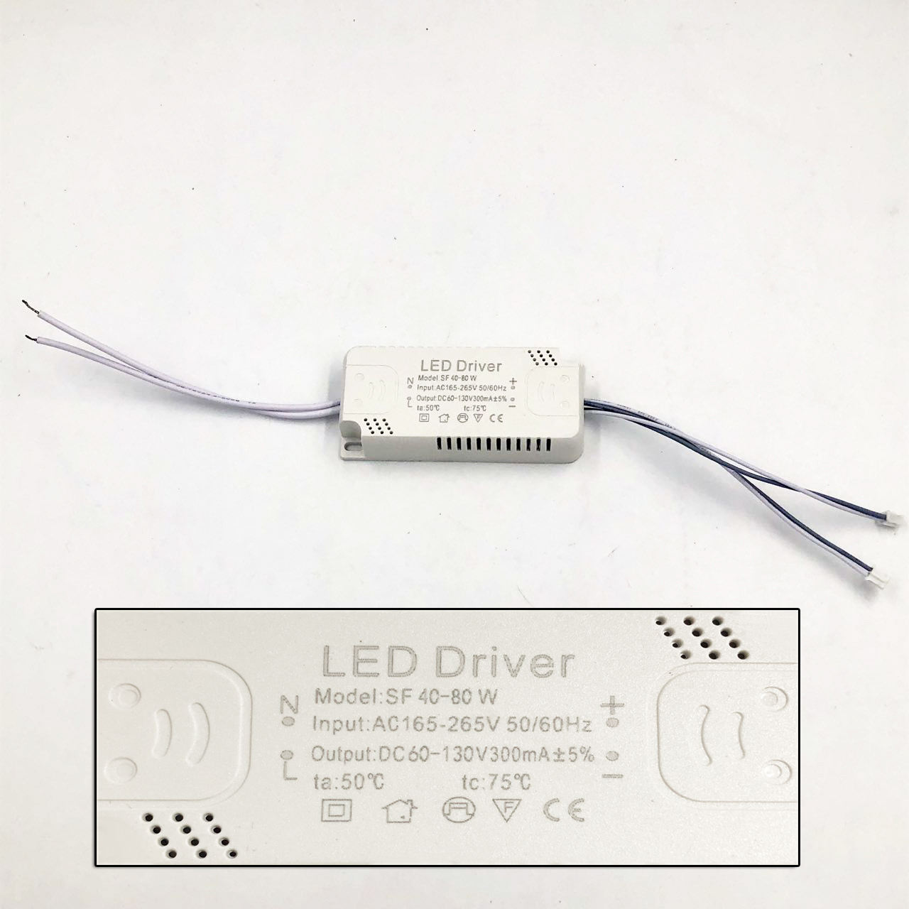 Adaptateur d'alimentation de pilote de LED 8-120W pour ampoule de remplacement de plafonnier à transformateur non isolant AC220V 