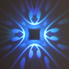 Lampe à led RVB de haute qualité Applique murale papillon à quatre côtés et veilleuse d'intérieur avec prix d'usine.