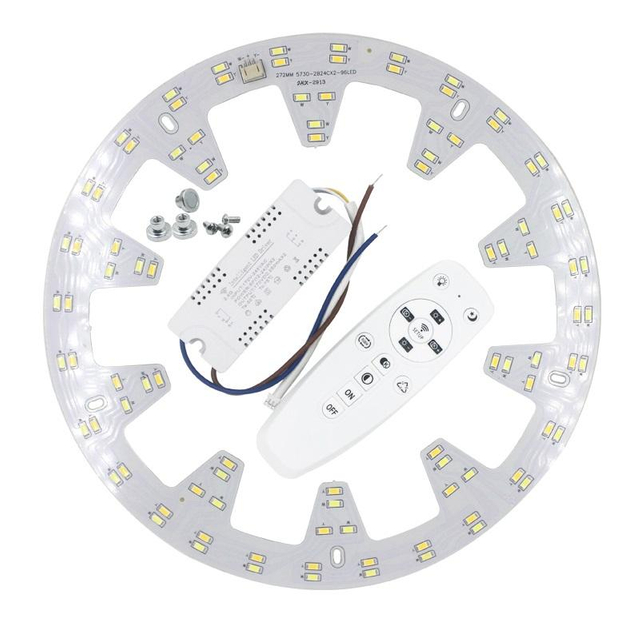 Plafonnier LED 2x24W 2.4G WIFI télécommande de contrôle de connexion de téléphone portable pour plafonnier de cuisine de salon