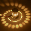 RGB spirale trou mur LED effet applique murale avec télécommande coloré Wandlamp pour fête Bar KTV décoration de la maison