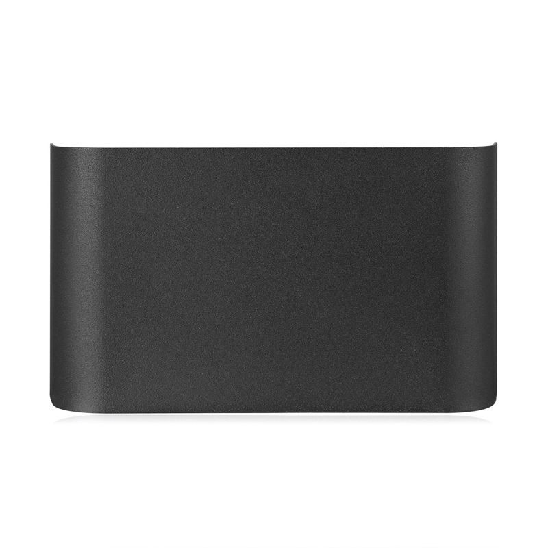 Nouveau moderne LED lampe en aluminium lampe de chevet applique chambre salle de bain miroir lumière longue onde noir et blanc Shell