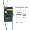 Pilote LED Pilote de carte nue Transformateurs d'éclairage Pièces de lampe de plafond downlight à LED Entrée non isolée 220V Drive Transformateur électronique de l'industrie de la lampe 220mA Alimentation intérieure
