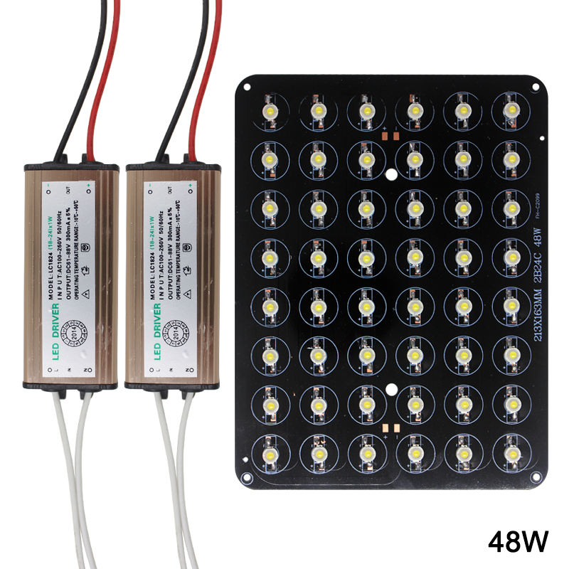 Puce LED 12W 18W 20W 24W 30W 36W 48W Diodes d'ampoule de lampe haute puissance AC85-265V LED pilote étanche pour luminaire enterré