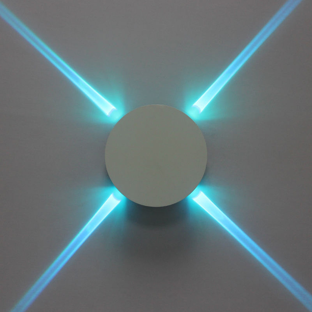 Vente chaude ronde LED croix étoile applique rgb lumière intérieure veilleuse avec prix d'usine escalier de lumière de surface innovant