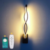 Nouveauté 16W LED appliques murales maison intérieure 21W 2.4G gradation fantaisie applique murale avec télécommande escalier lampe