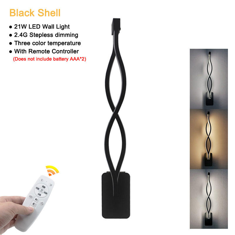 21W LED Wandspot Smart 2.4G Gradation Intérieure Applique Murale En Aluminium Avec Contrôleur En Stock