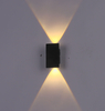 Applique murale nordique Led en aluminium extérieur intérieur Ip66 vers le bas blanc noir moderne pour la maison escaliers chambre chevet salle de bain lumière