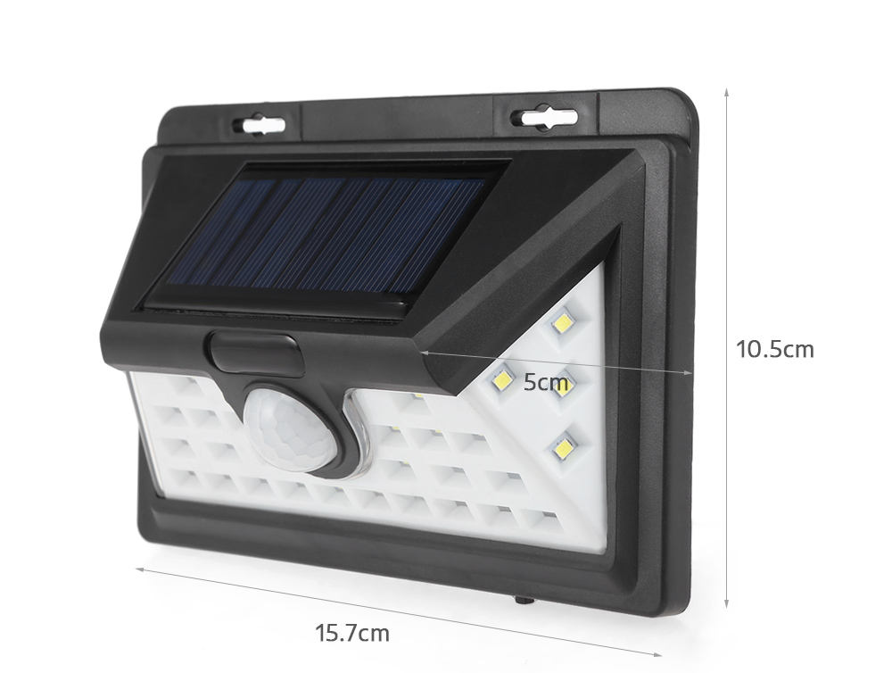 32 LED PIR capteur de mouvement solaire applique extérieure étanche jardin lumière d'urgence montage mural lumière solaire