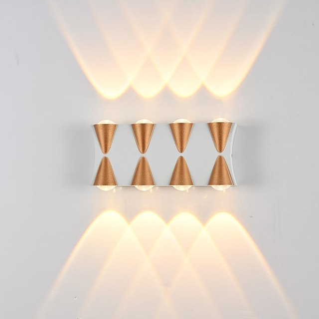 Luxe Brillant Applique LED Extérieur Imperméable À L'eau Villa Hôtel Mur Extérieur Balcon Lampe Extérieure Cour Poteau Led Applique Murale