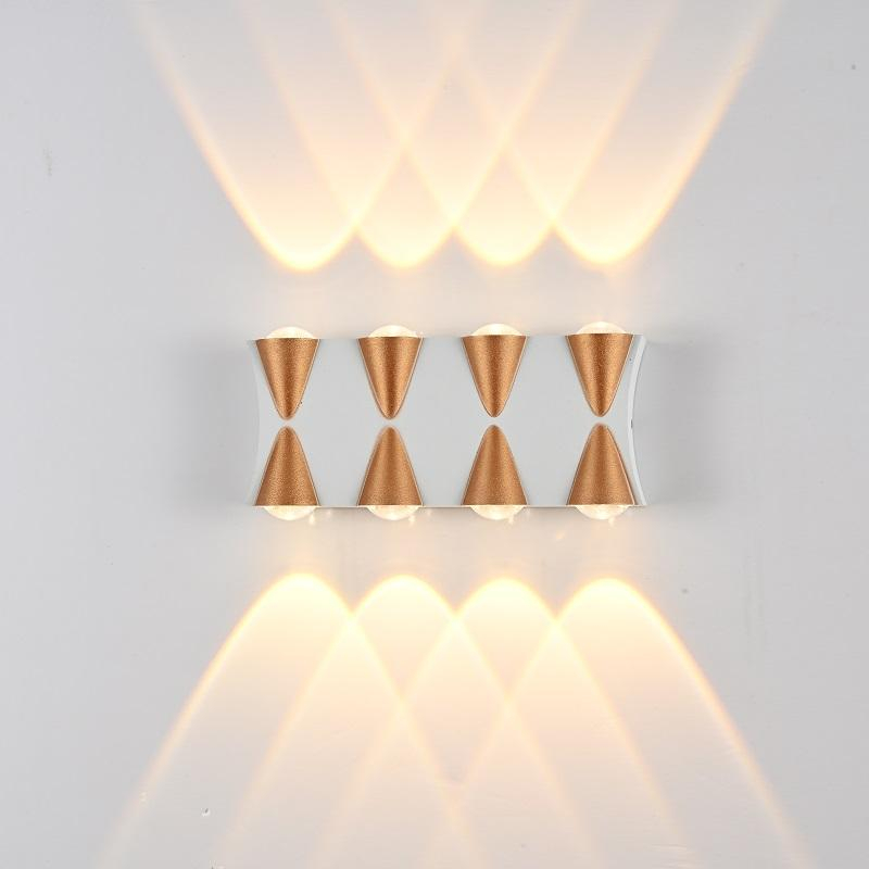 Luxe Brillant Applique LED Extérieur Imperméable À L'eau Villa Hôtel Mur Extérieur Balcon Lampe Extérieure Cour Poteau Led Applique Murale