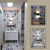 Design moderne décoratif mural LED lumière IP65 haut et bas applique murale chevet extérieur LED noir moderne vanité clôture