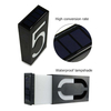 Lumière solaire numérique numéro de maison lumière solaire appliques murales extérieures solaires numéro de maison plaque de porte lumière solaire numérique LED numéro de porte adresse chiffres support mural 