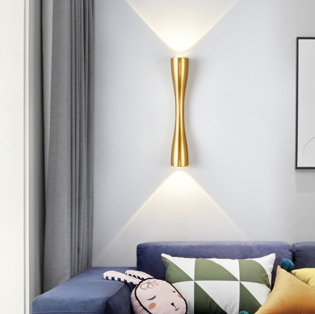 Personnalité nordique applique murale Simple Led salon fond applique hôtel Hall couloir éclairage vers le bas