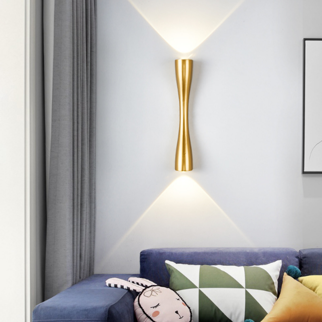 Personnalité nordique applique murale Simple Led salon fond applique hôtel Hall couloir éclairage vers le bas