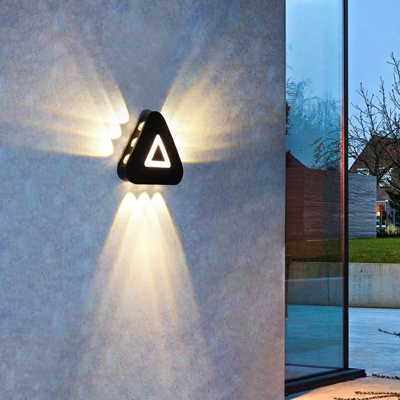 Moderne Minimaliste Triangle Forme LED Mur Lampes Style Nordique Extérieur Mur Lampes Salon 12W AC85-265V Simple Fantaisie Éclairage